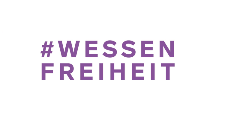 Titelbild der Versanstaltung mit dem Schriftzug #wessenfreiheit